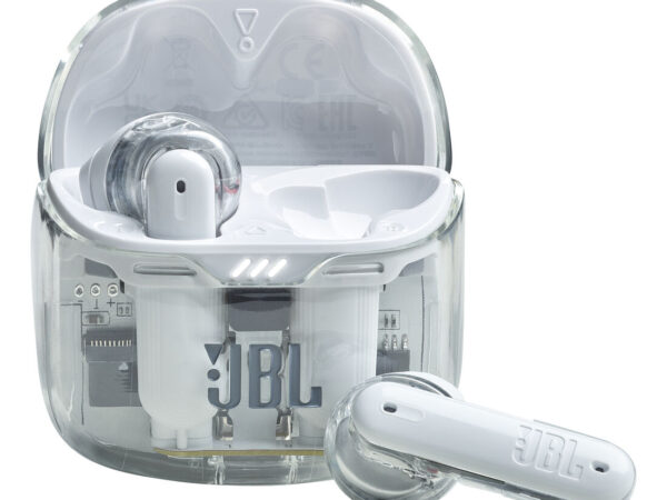 JBL Tune Flex Ghost Edition Auricolare True Wireless Stereo (TWS) In-ear Musica e Chiamate Bluetooth Translucent, Bianco