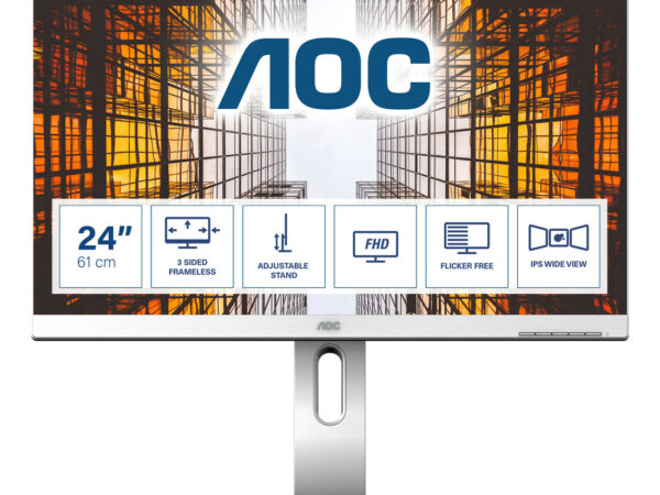 AOC P1 X24P1/GR Monitor PC 61 cm (24") 1920 x 1200 Pixel WUXGA LED Grigio