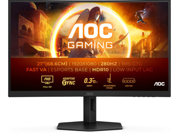 AOC G4 C27G4ZXU Monitor PC 68,6 cm (27") 1920 x 1080 Pixel Full HD LED Nero