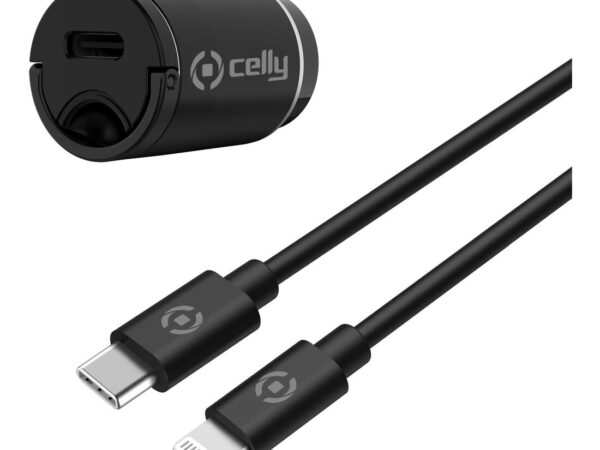 Celly CCMINILIGHT Caricabatterie per dispositivi mobili Smartphone Nero Accendisigari Auto
