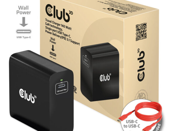 CLUB3D CAC-1914 Caricabatterie per dispositivi mobili Nero Interno