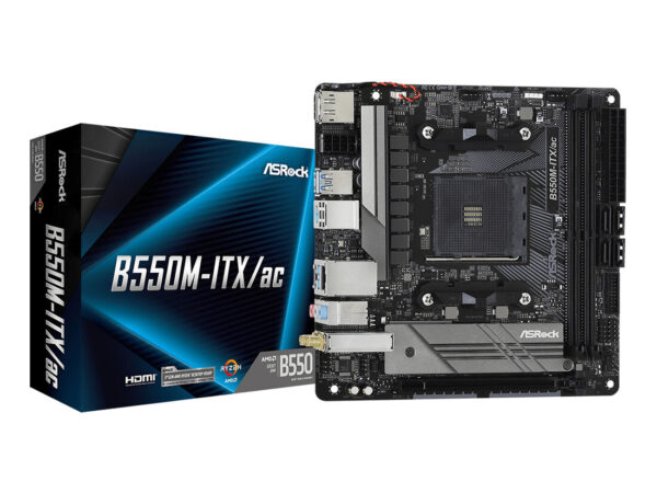 Asrock B550M-ITX/ac AMD B550 Socket AM4 mini ITX