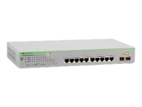 Allied Telesis GS950/10PS Gestito Gigabit Ethernet (10/100/1000) Supporto Power over Ethernet (PoE) Verde, Grigio