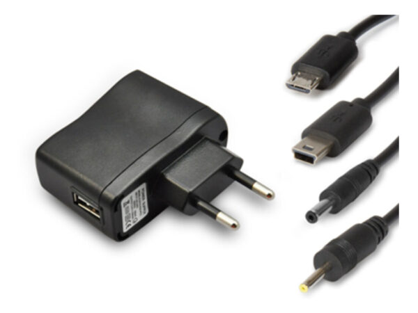 Hamlet Universal Kit alimentatore da parete per tablet e smartphone 4 in 1 con 4 connettori
