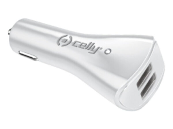 Celly CCUSB22W Caricabatterie per dispositivi mobili Bianco Auto