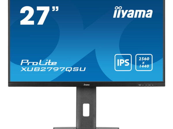 iiyama ProLite XUB2797QSU-B2 Monitor PC 68,6 cm (27") 2560 x 1440 Pixel Quad HD LED Nero