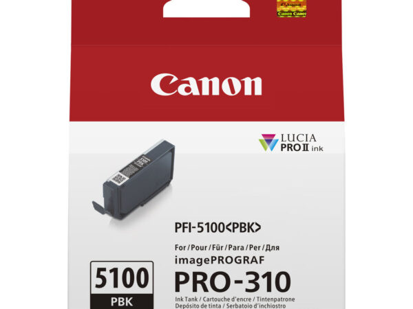 Canon PFI-5100 PBK cartuccia d'inchiostro 1 pz Originale Nero per foto