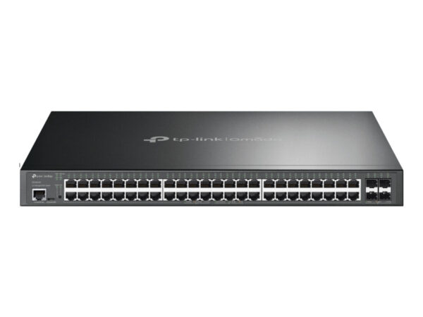 TP-Link Omada SG3452XP switch di rete Gestito L2+ Gigabit Ethernet (10/100/1000) Supporto Power over Ethernet (PoE) 1U Nero