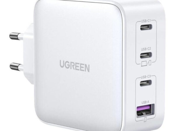 Ugreen 15337 Caricabatterie per dispositivi mobili Universale Bianco AC Ricarica rapida Interno