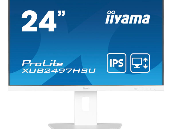 iiyama ProLite XUB2497HSU-W2 Monitor PC 60,5 cm (23.8") 1920 x 1080 Pixel Full HD LED Bianco