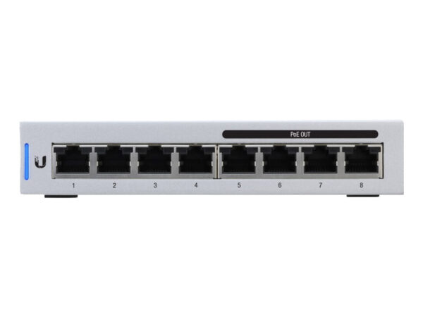 Ubiquiti UniFi US-8-60W Gestito L2 Gigabit Ethernet (10/100/1000) Supporto Power over Ethernet (PoE) Grigio