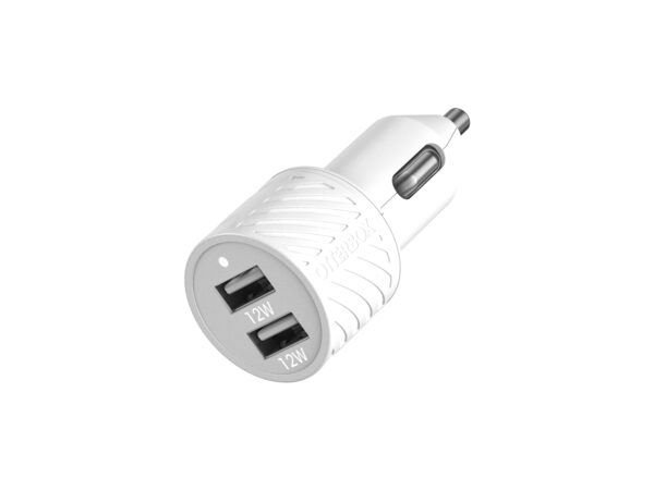 OtterBox Car Charger 24W - 2 X USB A 12W, Cloud Dream White