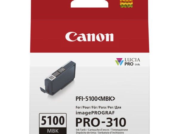 Canon PFI-5100 MBK cartuccia d'inchiostro 1 pz Originale Nero opaco