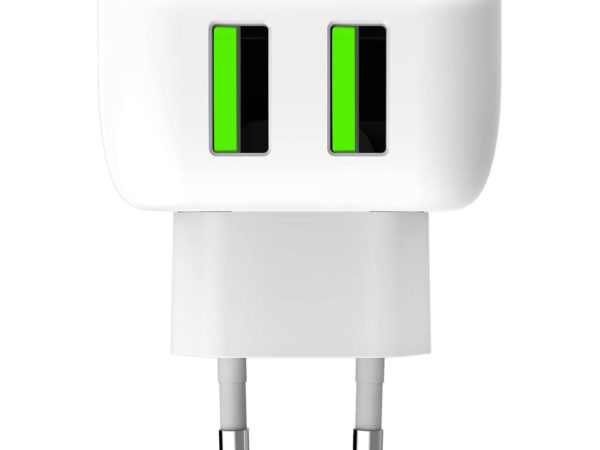 Celly TC2USBLEDWH Caricabatterie per dispositivi mobili Bianco Interno