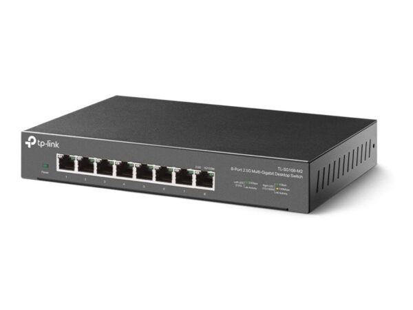 TP-Link TL-SG108-M2 switch di rete Non gestito 2.5G Ethernet (100/1000/2500) Nero