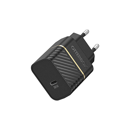 OtterBox EU Wall Charger 30W GaN - 1X USB-C 30W USB-PD, nero