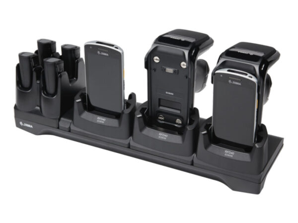 Zebra CRD3S4T-RFD40-EC5X-COM-1R Caricabatterie per dispositivi mobili Computer portatile, Lettore RFID Nero AC Interno