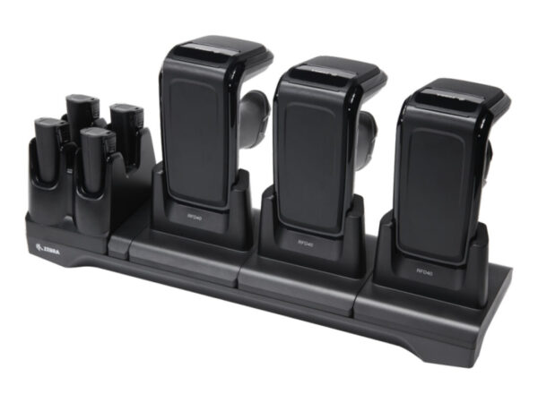 Zebra CRD3S4T-RFD49-UNIV-COM-1R Caricabatterie per dispositivi mobili Lettore RFID Nero AC Interno