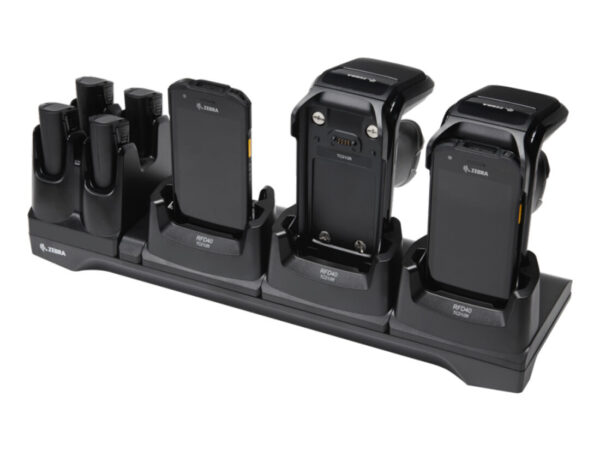 Zebra CRD3S4T-RFD40-TC2X-CHG-1R Caricabatterie per dispositivi mobili Computer portatile, Lettore RFID Nero AC Interno