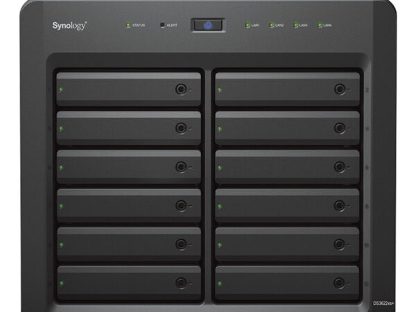 Synology DiskStation DS3622xs+ NAS Tower Intel Xeon D D-1531 16 GB DDR4 0 TB DiskStation Manager Nero