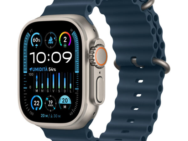 Apple Watch Ultra 2 GPS + Cellular, Cassa 49m in Titanio con Cinturino Ocean Blu
