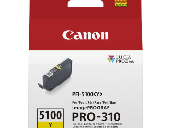 Canon PFI-5100 Y cartuccia d'inchiostro 1 pz Originale Giallo