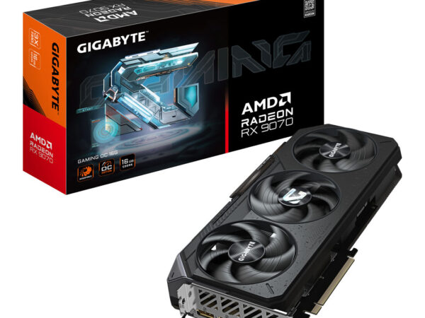 GIGABYTE Radeon RX 9070 GAMING OC 16G Scheda Grafica - 16 GB GDDR6, 256 bit, PCI-E 5.0, 2700 MHz Frequenza Base, 2 x DisplayPort, 2 x HDMI, GV-R9070GAMING OC-16GD