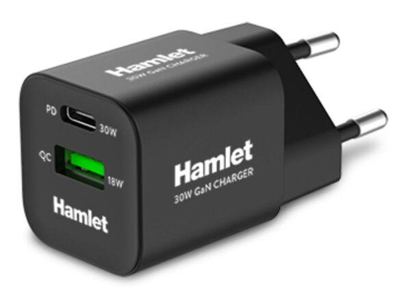 Hamlet XPDC-G3018Q Caricabatterie per dispositivi mobili Universale Nero AC Ricarica rapida Interno