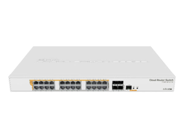 Mikrotik CRS328-24P-4S+RM switch di rete Gestito L2/L3 Gigabit Ethernet (10/100/1000) Supporto Power over Ethernet (PoE) 1U Bianco
