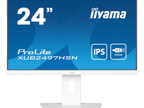 iiyama ProLite XUB2497HSN-W2 Monitor PC 60,5 cm (23.8") 1920 x 1080 Pixel Full HD LED Bianco