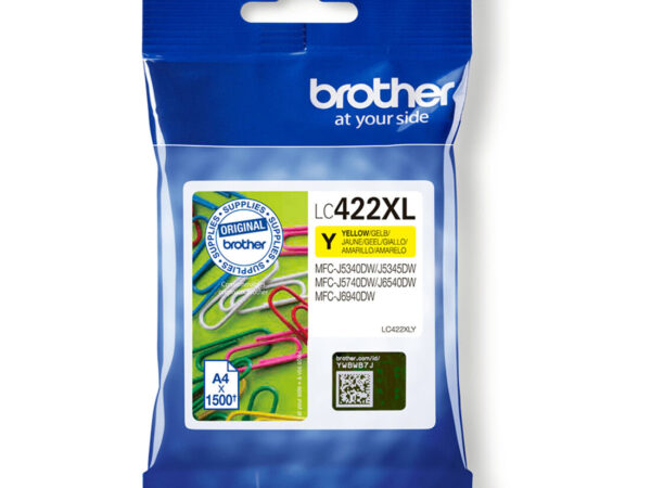 Brother LC-422XLY cartuccia d'inchiostro 1 pz Originale Giallo