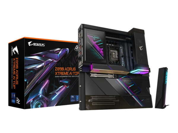 GIGABYTE Z890 AORUS XTREME AI TOP Scheda Madre - Supporta CPU Intel Core Ultra (Serie 2), VRM a 22+1+2 fasi, fino a 9500MHz DDR5 (OC), PCIe 5.0 M.2, Wi-Fi 7, Thunderbolt 5