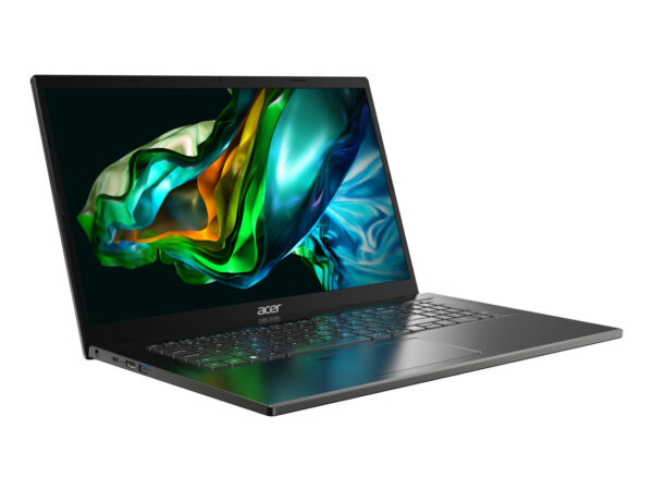Acer Aspire 5 A517-58M-77HZ Intel Core i7 i7-1355U Computer portatile 43,9 cm (17.3") Full HD 16 GB LPDDR5-SDRAM 512 GB SSD Wi-Fi 6 (802.11ax) Windows 11 Home Italiano Nero