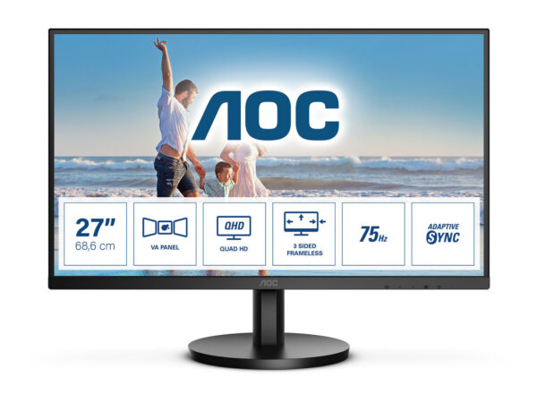 AOC Q27B3MA LED display 68,6 cm (27") 2560 x 1440 Pixel Quad HD Nero