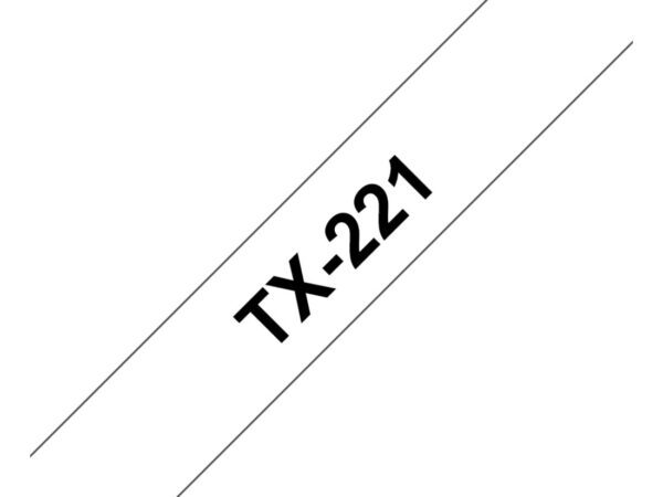 Brother TX-221 nastro per etichettatrice Nero su bianco