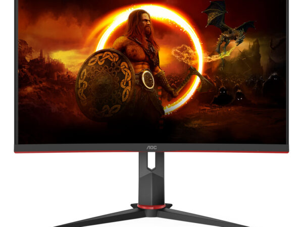 AOC CQ27G2S/BK Monitor PC 68,6 cm (27") 2560 x 1440 Pixel Quad HD Nero, Rosso