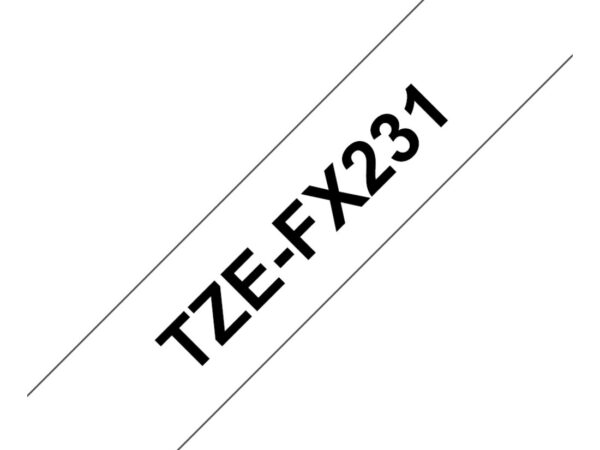 Brother TZE-FX231 nastro per etichettatrice Nero su bianco TZ