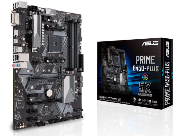 ASUS PRIME B450-PLUS AMD B450 Socket AM4 ATX
