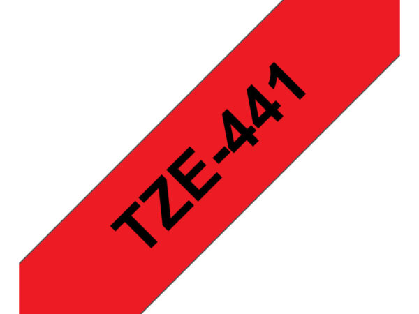 Brother TZE-441 nastro per etichettatrice Nero su rosso
