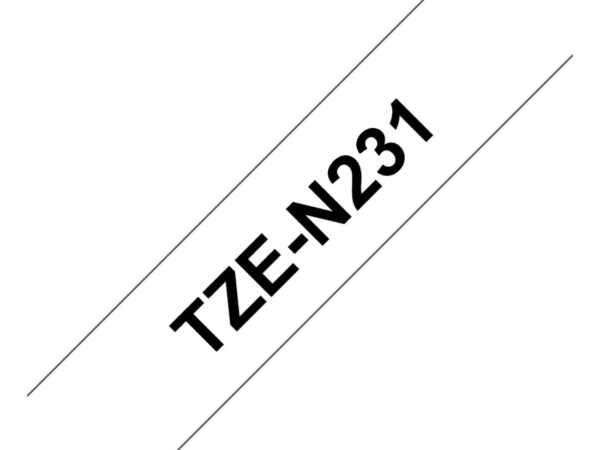 Brother TZE-N231 nastro per etichettatrice Nero su bianco TZ