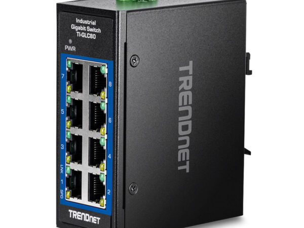 Trendnet TI-GLC80 switch di rete Non gestito Gigabit Ethernet (10/100/1000) Nero