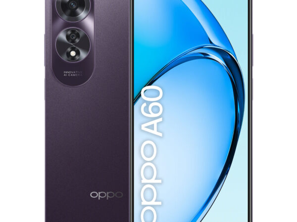 OPPO A60 Smartphone, AI Doppia Fotocamera 64+2MP, Selfie 8MP, Display 6.67" 90HZ AMOLED HD+, 5000mAh, RAM 8(Esp4GB/6GB/8GB)+ROM 256GB (esp1TB), IP65, Midnight Purple