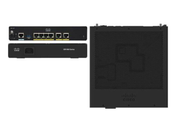 Cisco GE VDSL2/ADSL2+ OVER POTS NON-US 4G LTE / HSPA+ router cablato Gigabit Ethernet Nero