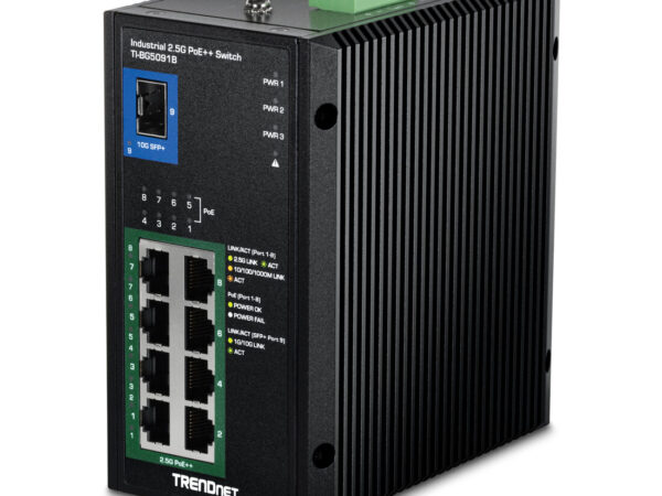 Trendnet TI-BG5091B switch di rete Non gestito 2.5G Ethernet (100/1000/2500) Supporto Power over Ethernet (PoE) Nero
