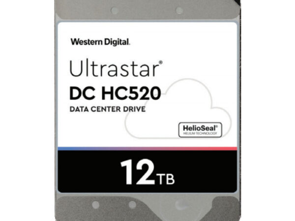 Western Digital Ultrastar DC HC520 12TB disco rigido interno 7200 Giri/min 256 MB 3.5" Serial ATA III