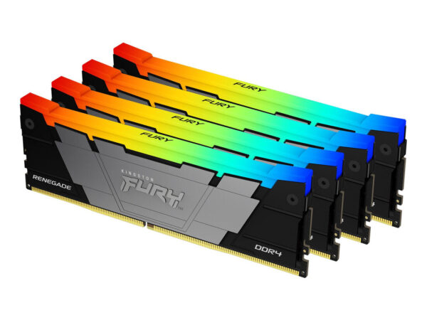 Kingston Technology FURY 128GB 3600MT/s DDR4 CL18 DIMM (Kit da 4) Renegade RGB