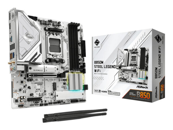 Asrock B850M Steel Legend WiFi AMD B850 Socket AM5 micro ATX