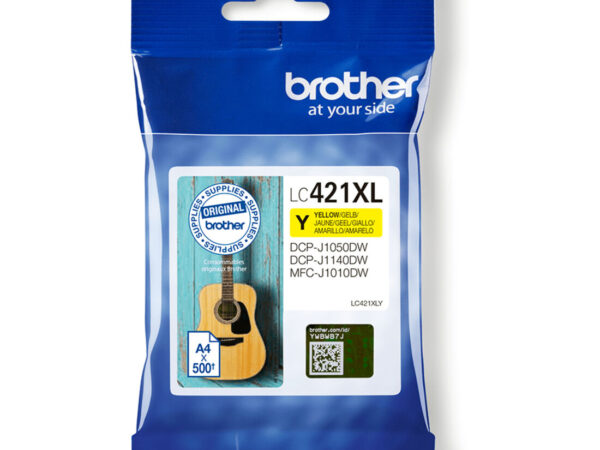 Brother LC421XLY cartuccia d'inchiostro 1 pz Originale Giallo