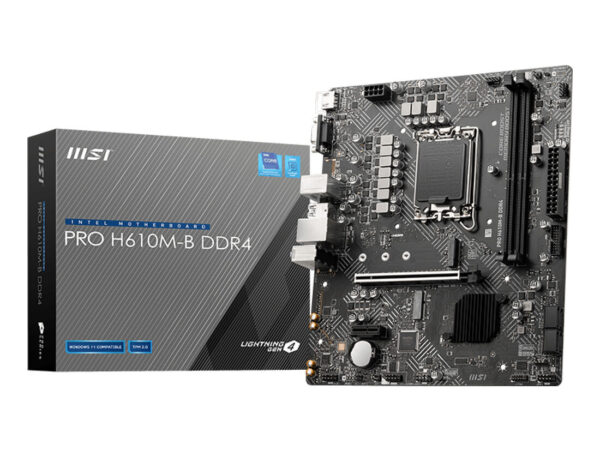 MSI MB PRO H610M-B DDR4 Intel H610 LGA 1700 micro ATX