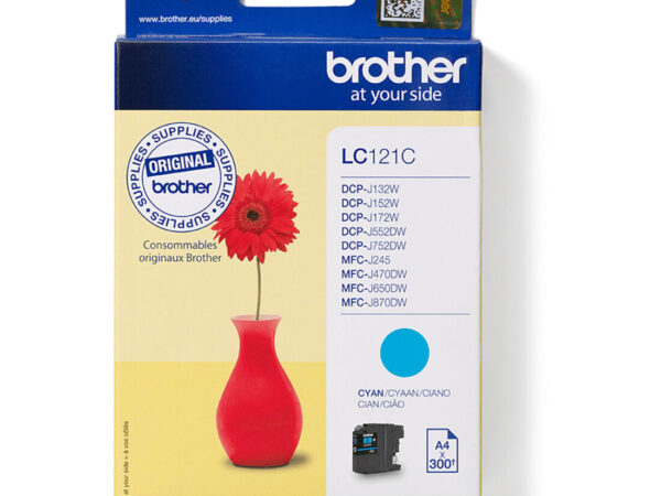 Brother LC121C cartuccia d'inchiostro 1 pz Originale Ciano